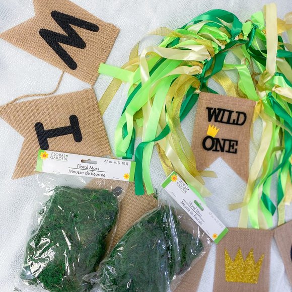Where The Wild Things Are 1st Birthday Crown Party Decor Supplies Bundle Moss - Picture 7 of 7